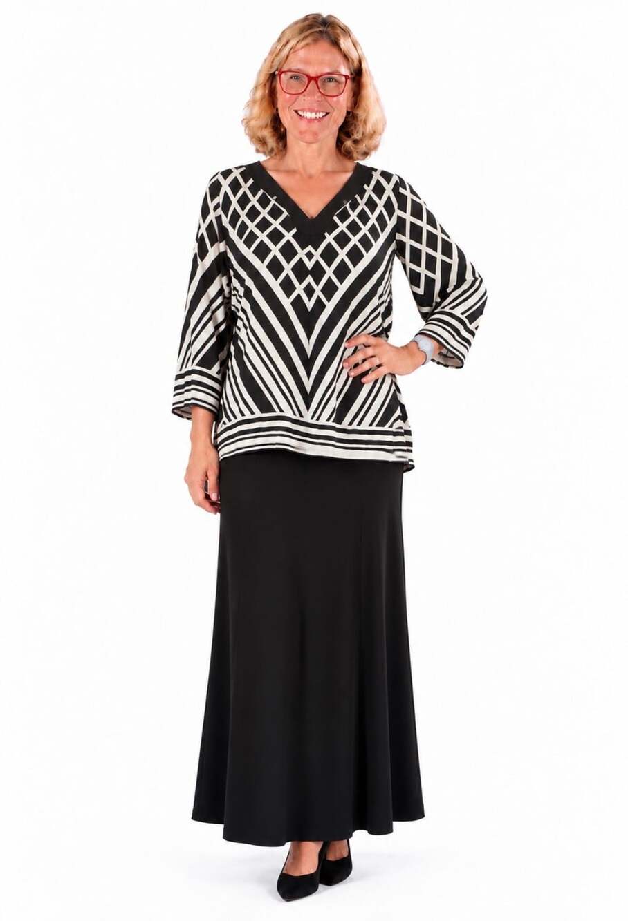Michael Kors Black Long Maxi Skirt Size L
